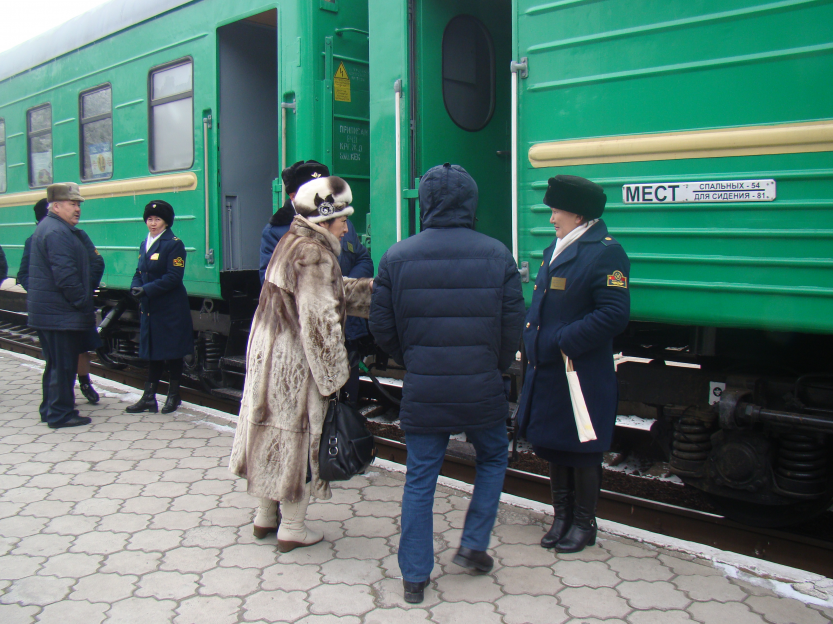 Отправился первый пассажирский поезд по новому маршруту “Бишкек- Казань”